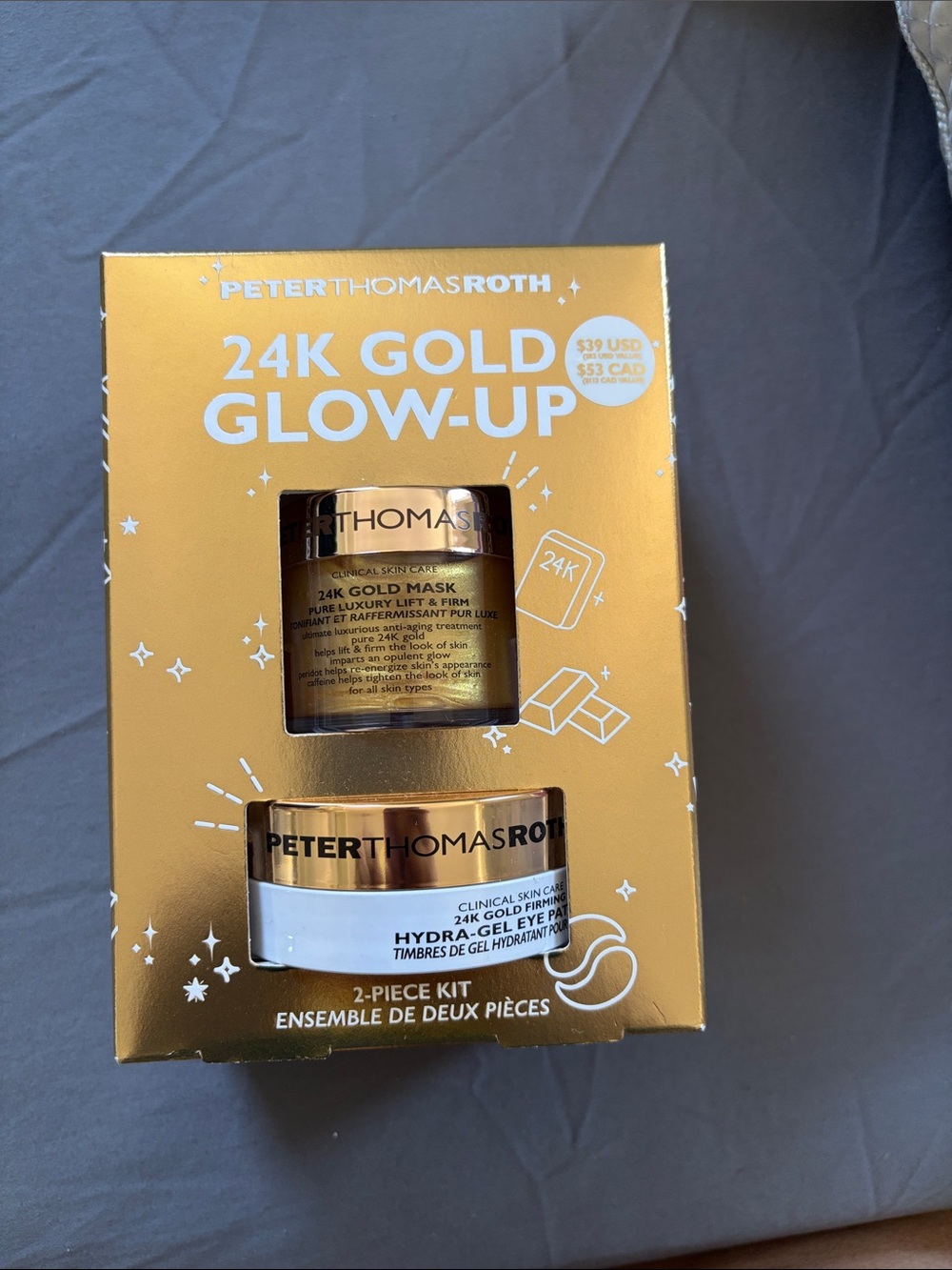 Peter Thomas Roth 24K Gold Glow-Up Skincare Kit - Gold, White - Picture 1 of 1